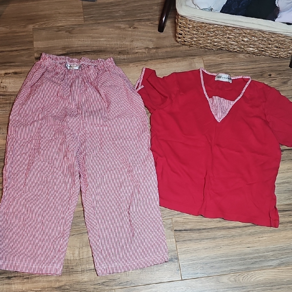 Red and White Vintage Set